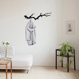 Wallity Gancho de Pared Bough Negro